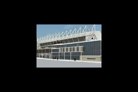 Leeds Elland Road football stadium extension
